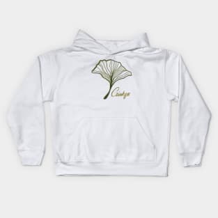 Ginkgo Leaf Kids Hoodie